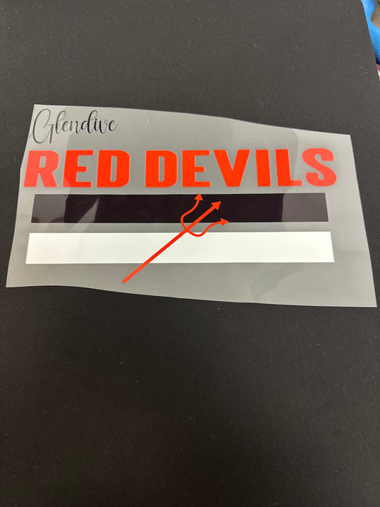 Glendive Red Devils Stripes