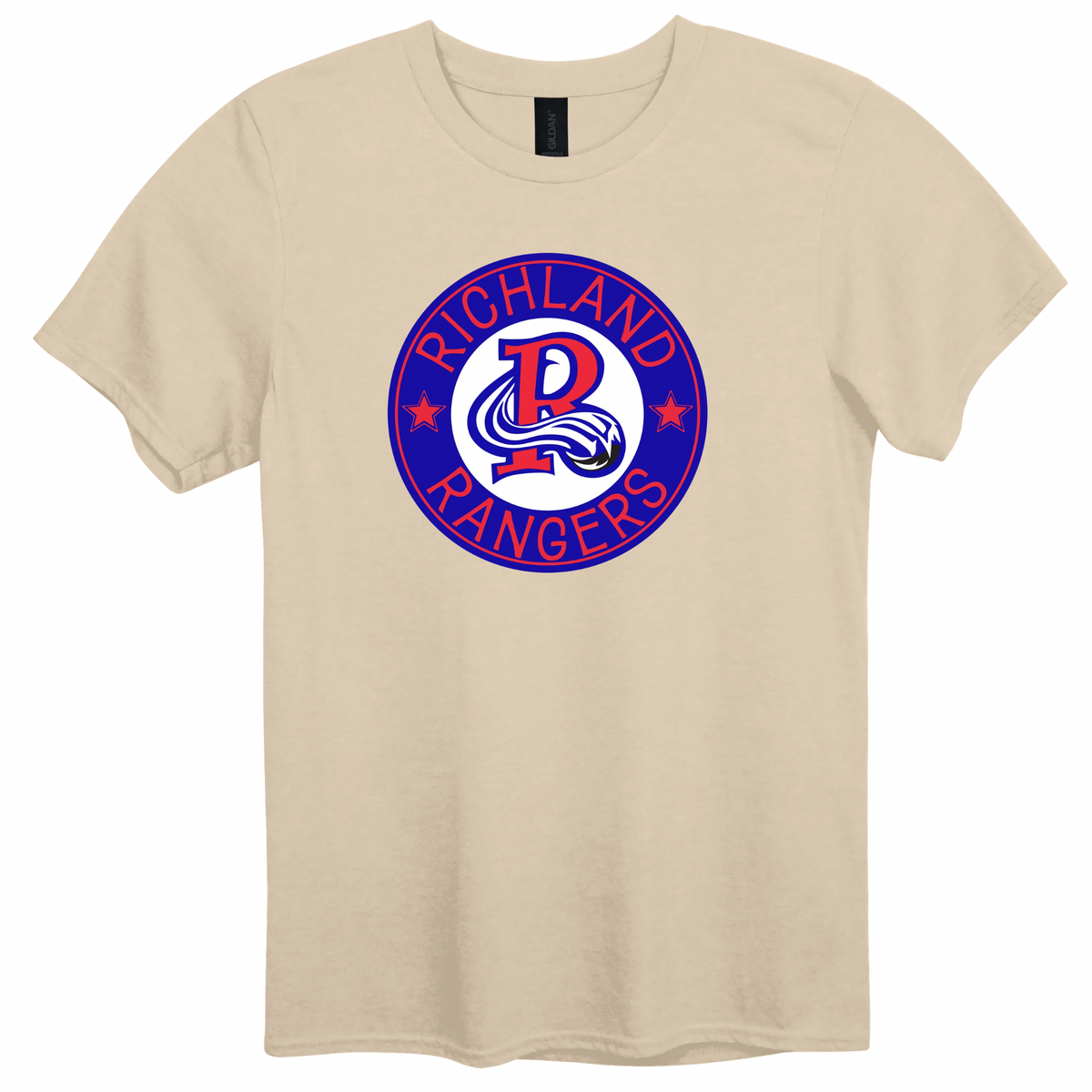 Richland Rangers Blue Vintage Seal Graphic Apparel | Adult Spirit Wear