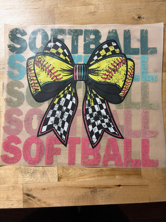 Stacked Softball with Bow