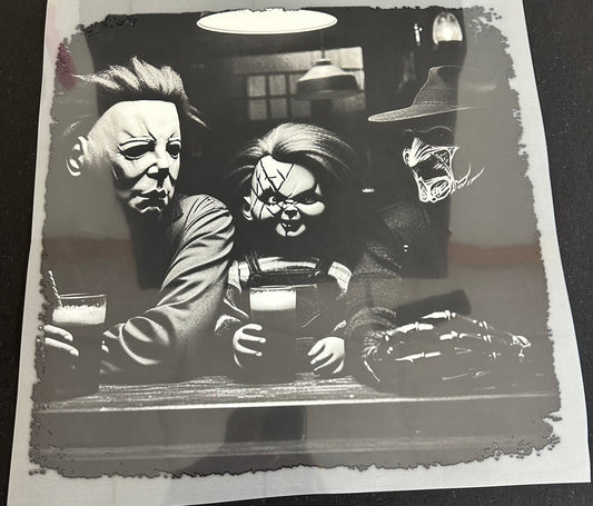 Black and White Halloween Screen