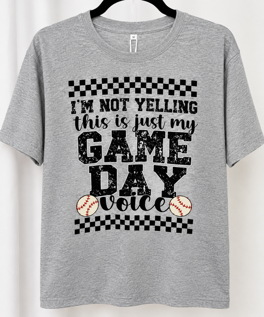 Game Day Voice Baseball Tee