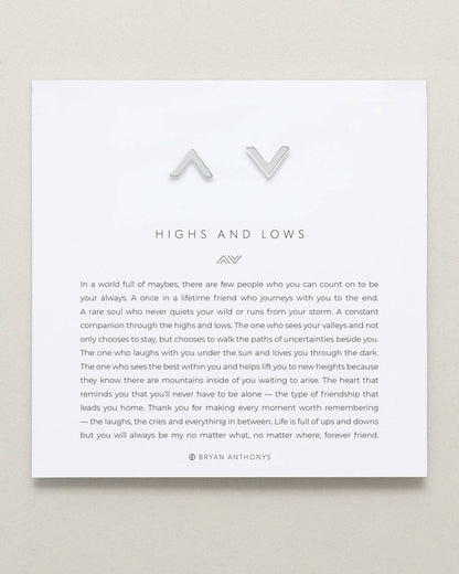 Highs & Lows Stud Earrings: Silver