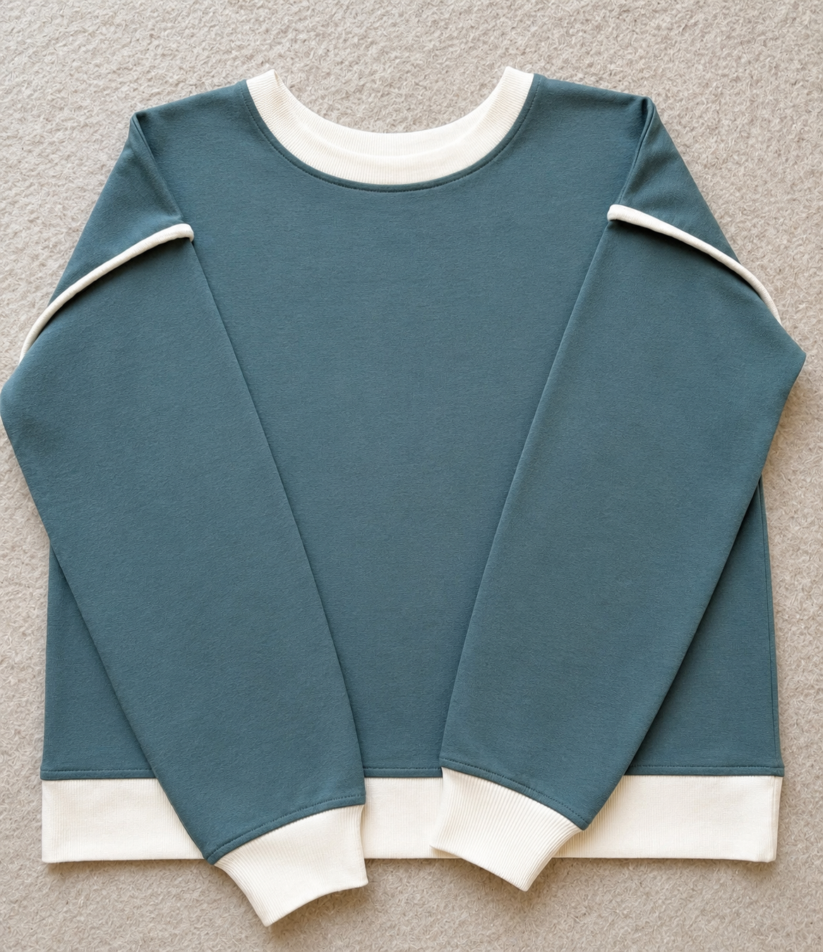 Drop Shoulder Pullover - Ash Jade