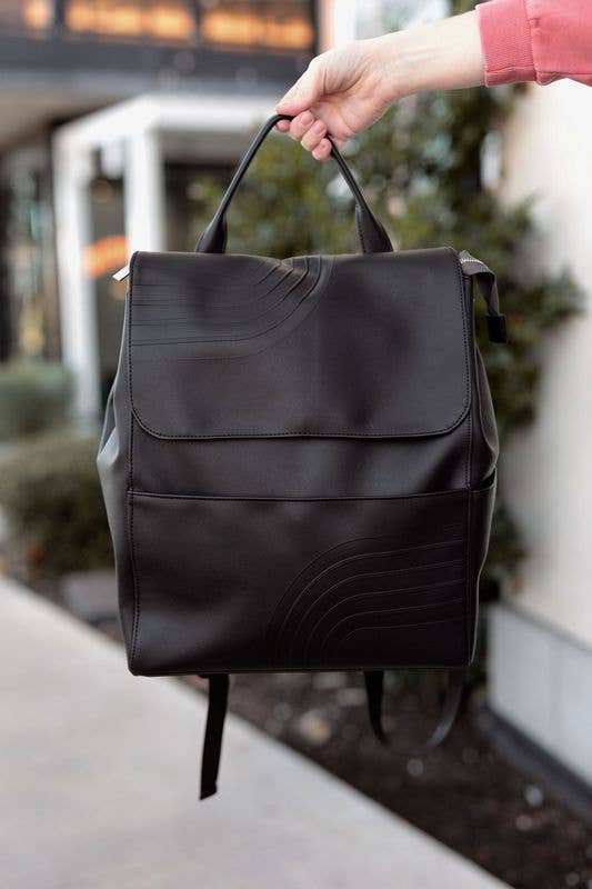 Everything Backpack- Embossed Rainbow (Midnight)