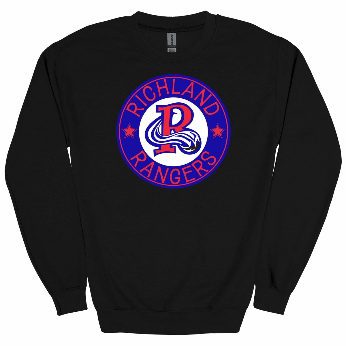 Richland Rangers Blue Vintage Seal Graphic Apparel | Adult Spirit Wear
