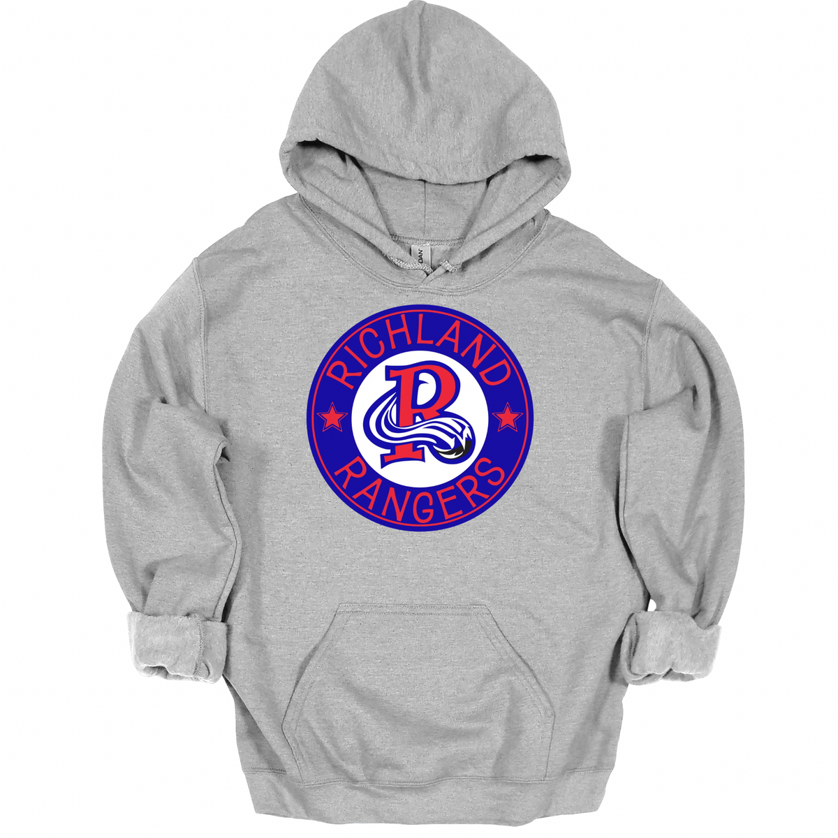 Richland Rangers Blue Vintage Seal Graphic Apparel | Adult Spirit Wear