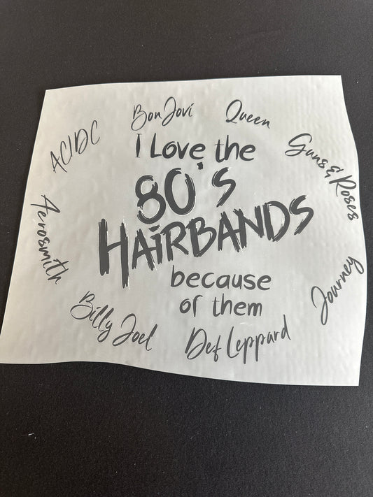 80’s Hair Bands