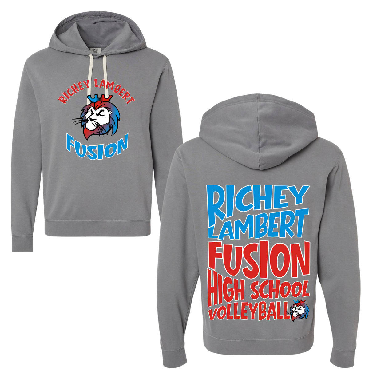 RL Fusion Retro Volleyball Varsity Graphic Apparel | Adult Spirit Wear