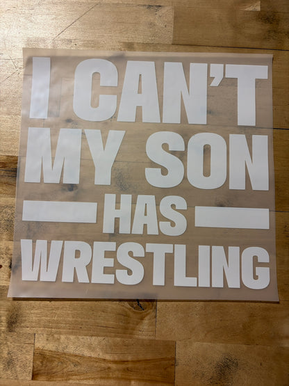 My Son Has Wrestling
