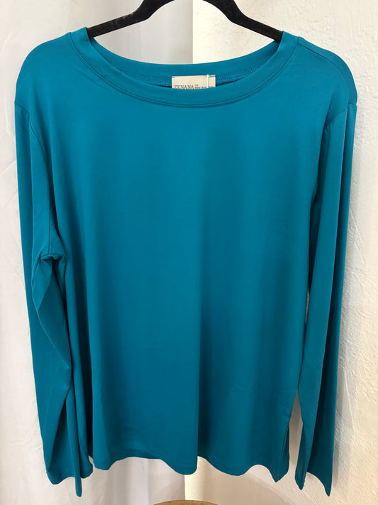 Plus Microfiber Long Sleeve - Ocean Blue