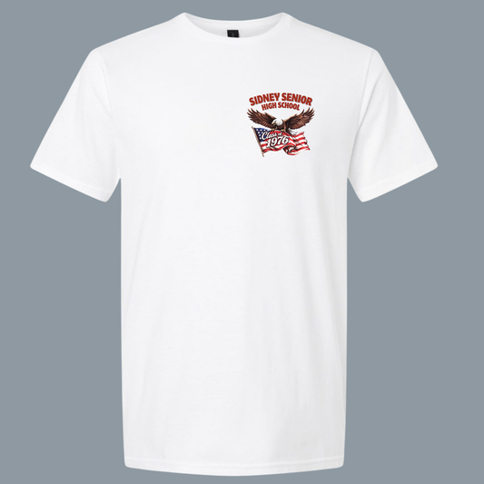 Class of 1976 Chest Logo Tee - White