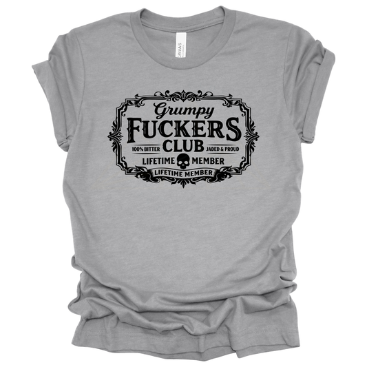 GRUMPY F'ERS CLUB Graphic Apparel | Adult Vintage Graphic Tee