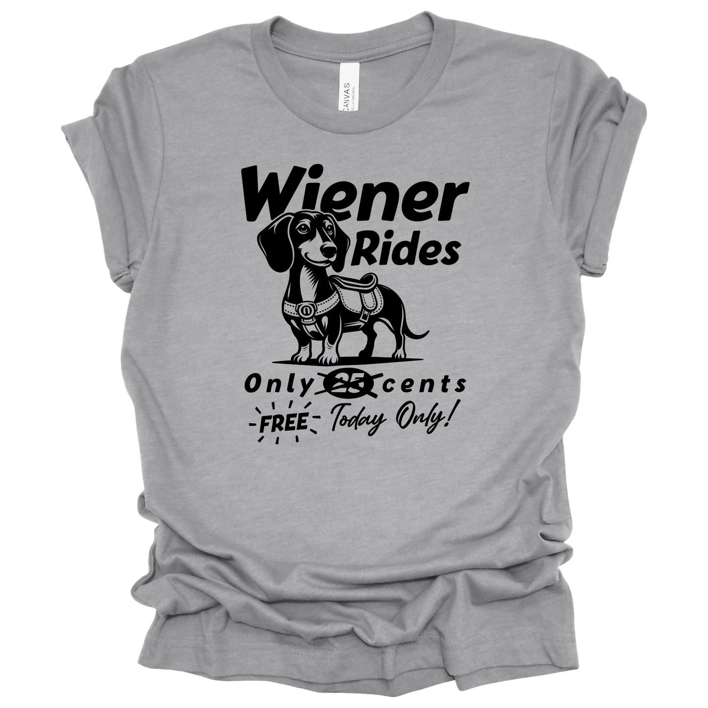 WIENER RIDES Graphic Apparel | Adult Tee