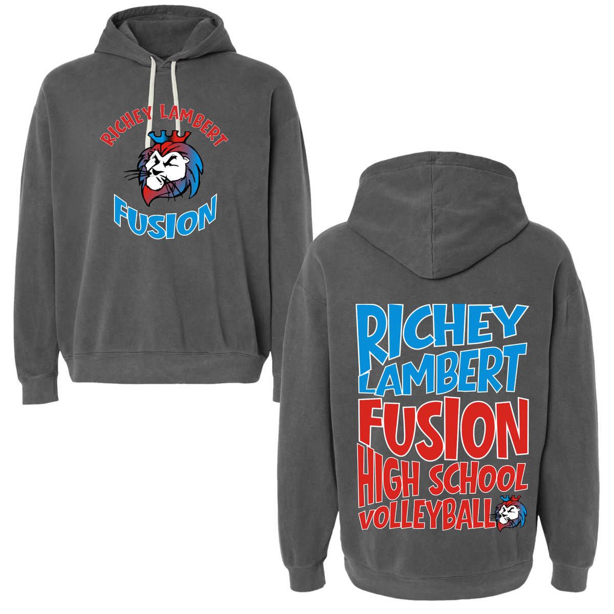 RL Fusion Retro Volleyball Varsity Graphic Apparel | Adult Spirit Wear