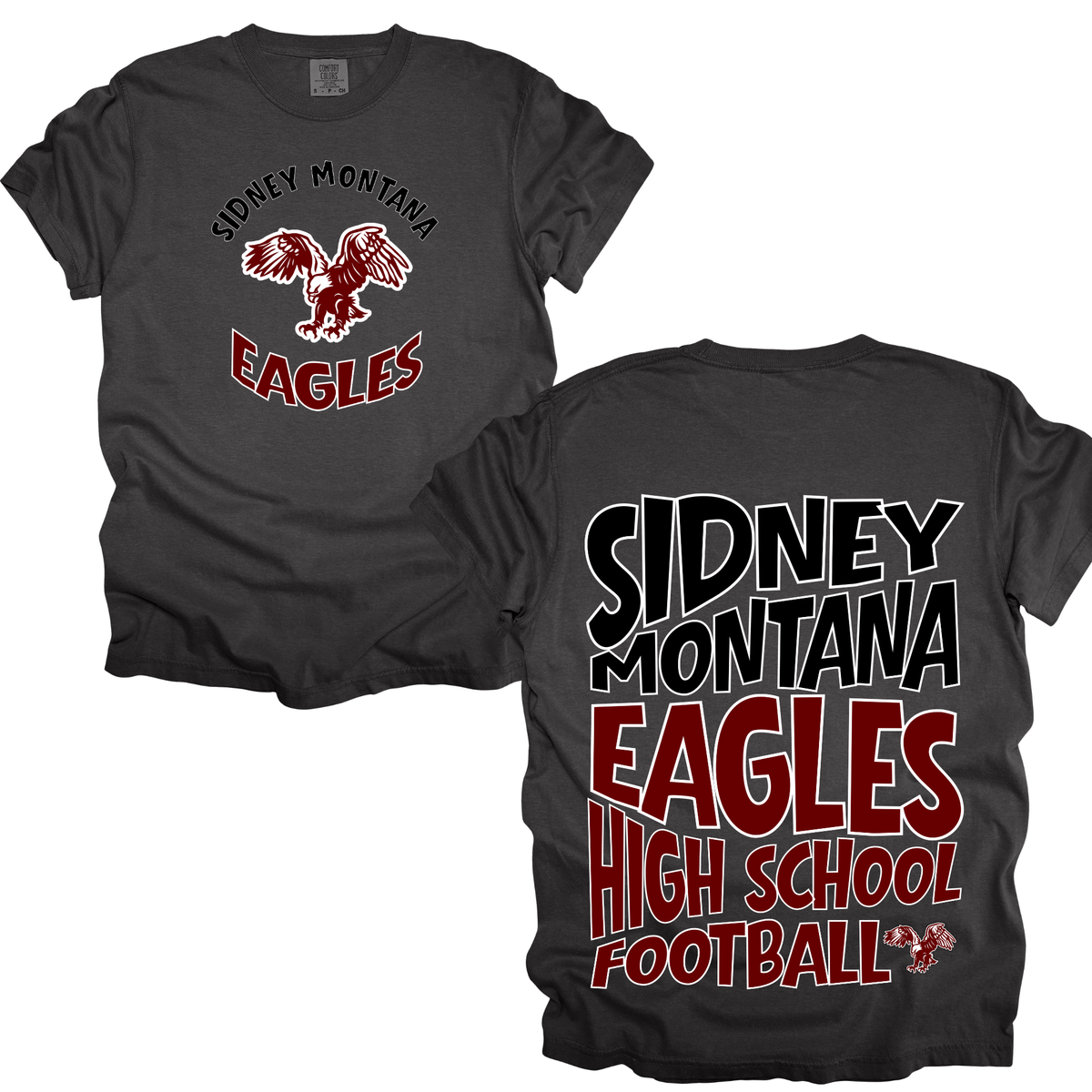 Sidney Eagle Retro Football Varsity Graphic Apparel | Adult Spirit Wear
