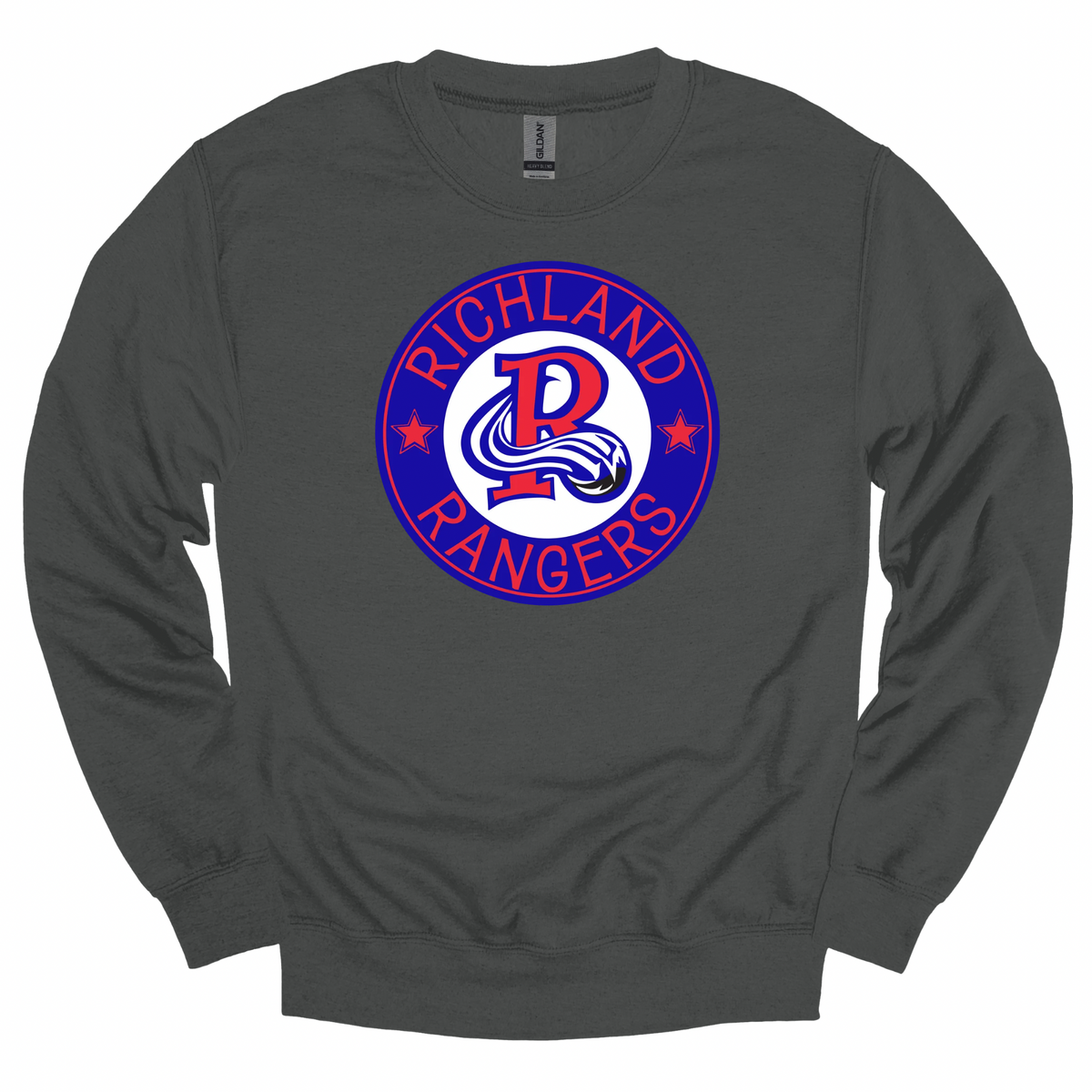 Richland Rangers Blue Vintage Seal Graphic Apparel | Adult Spirit Wear