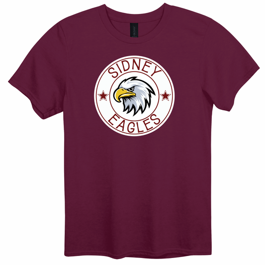 Sidney Eagle White Vintage Seal Graphic Apparel | Adult Spirit Wear