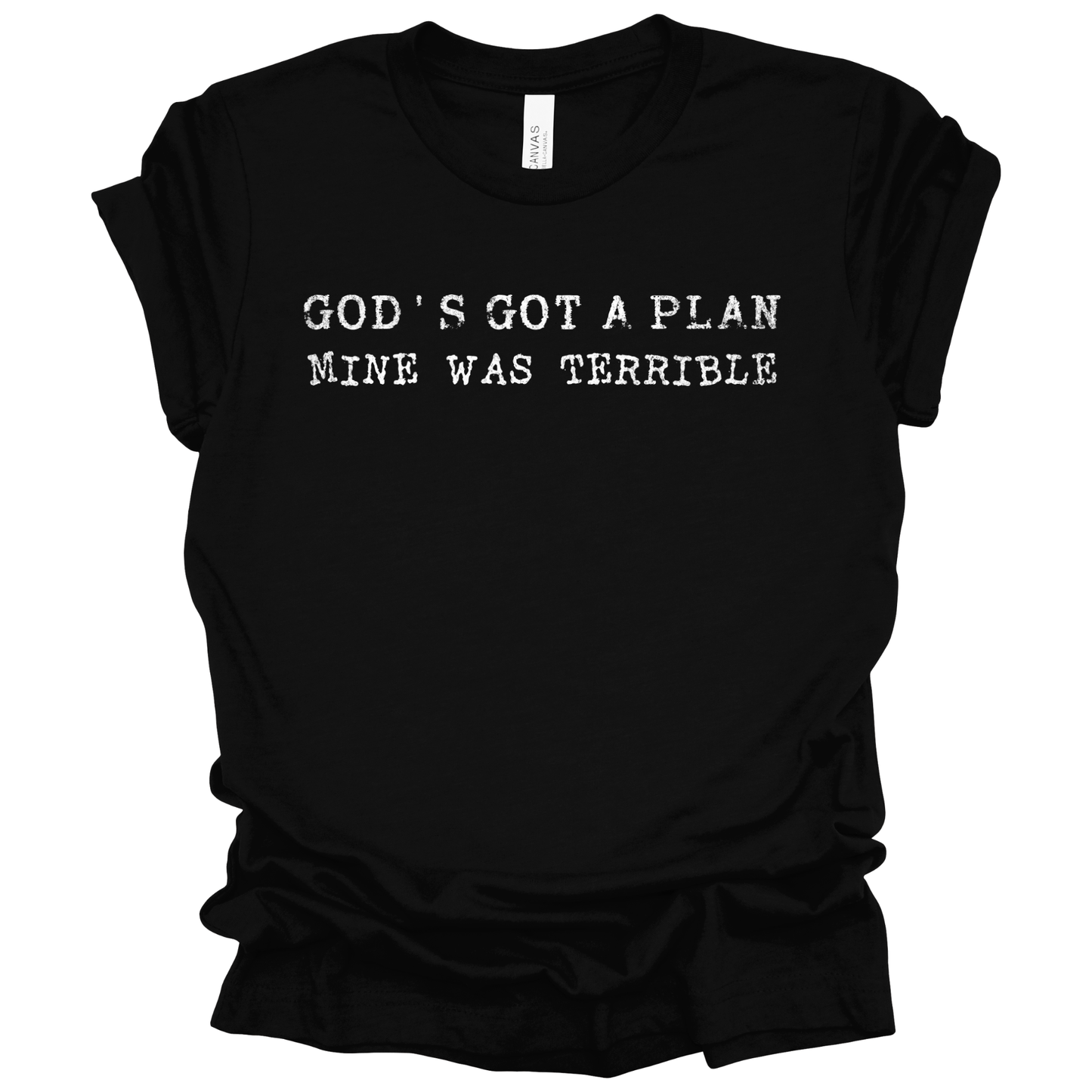 GOD'S PLAN Graphic Apparel | Adult Tee