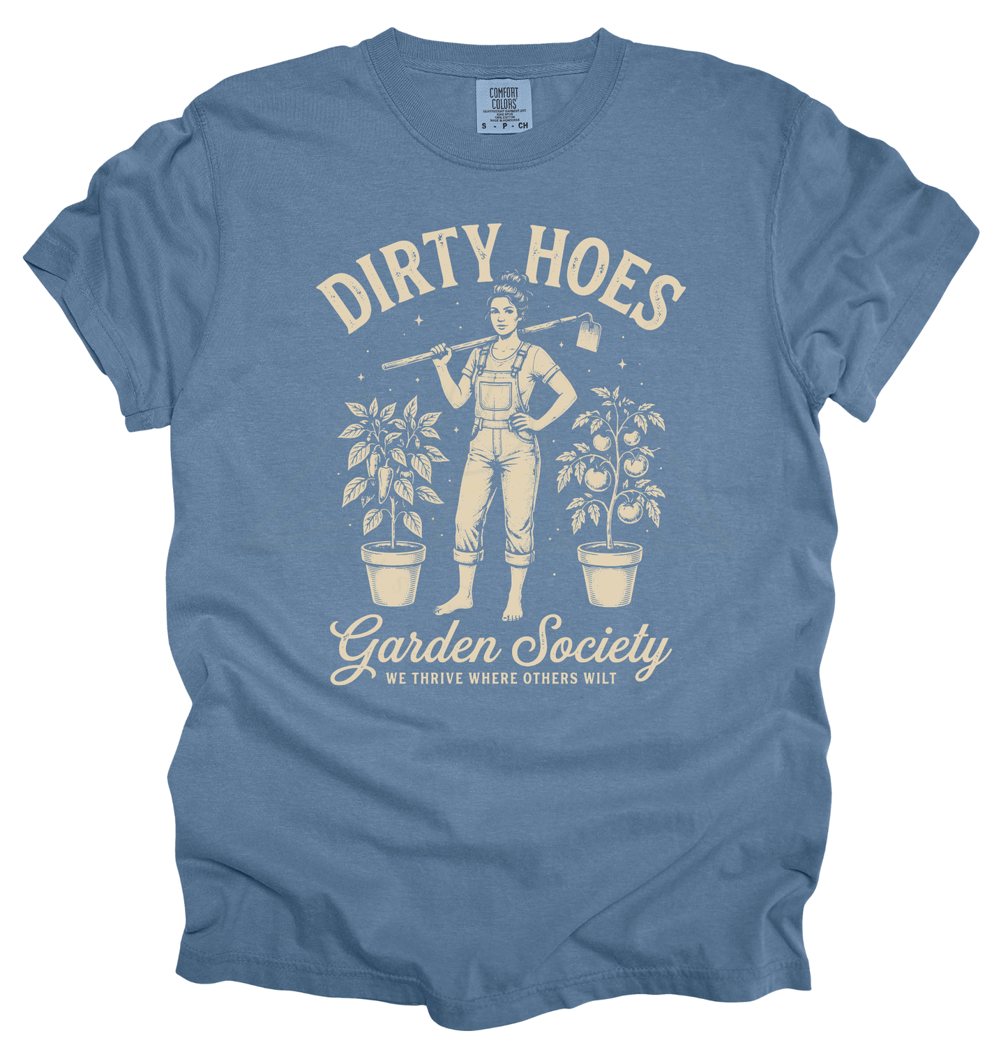 DIRTY HOES GARDEN SOCIETY Graphic Apparel | Adult Garden Tee