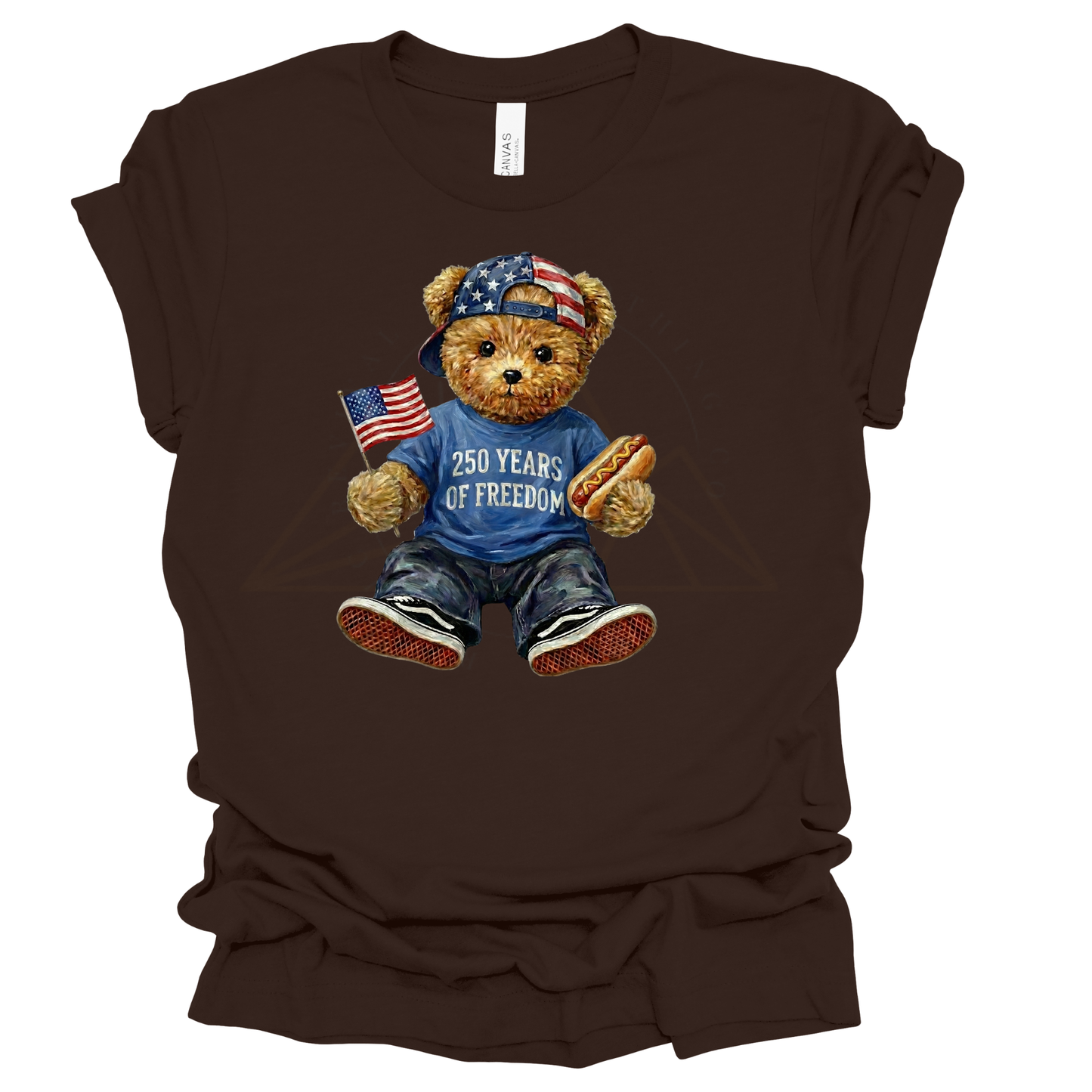 FREEDOM TEDDY Graphic Apparel | Youth Patriotic Tee