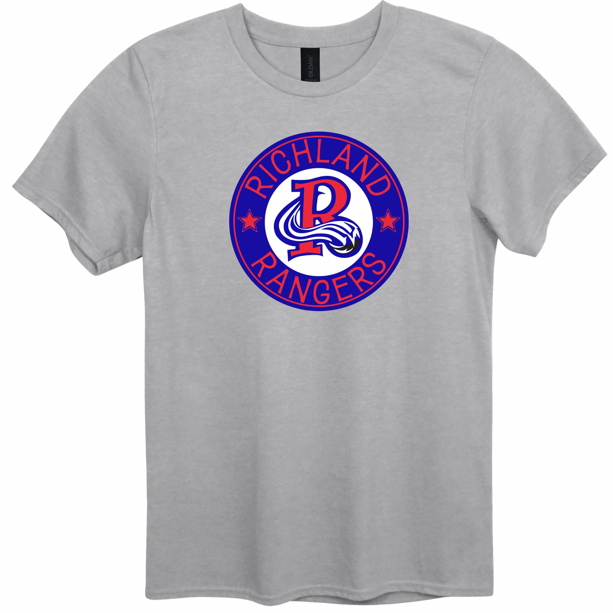 Richland Rangers Blue Vintage Seal Graphic Apparel | Adult Spirit Wear