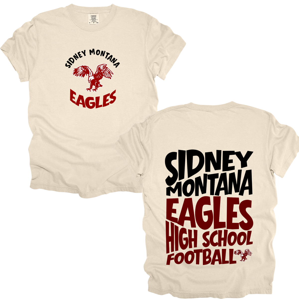 Sidney Eagle Retro Football Varsity Graphic Apparel | Adult Spirit Wear