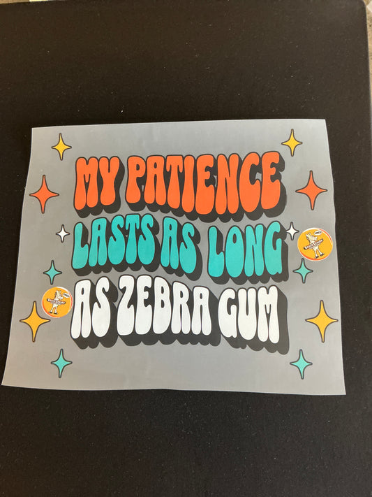 Patience Zebra Gum