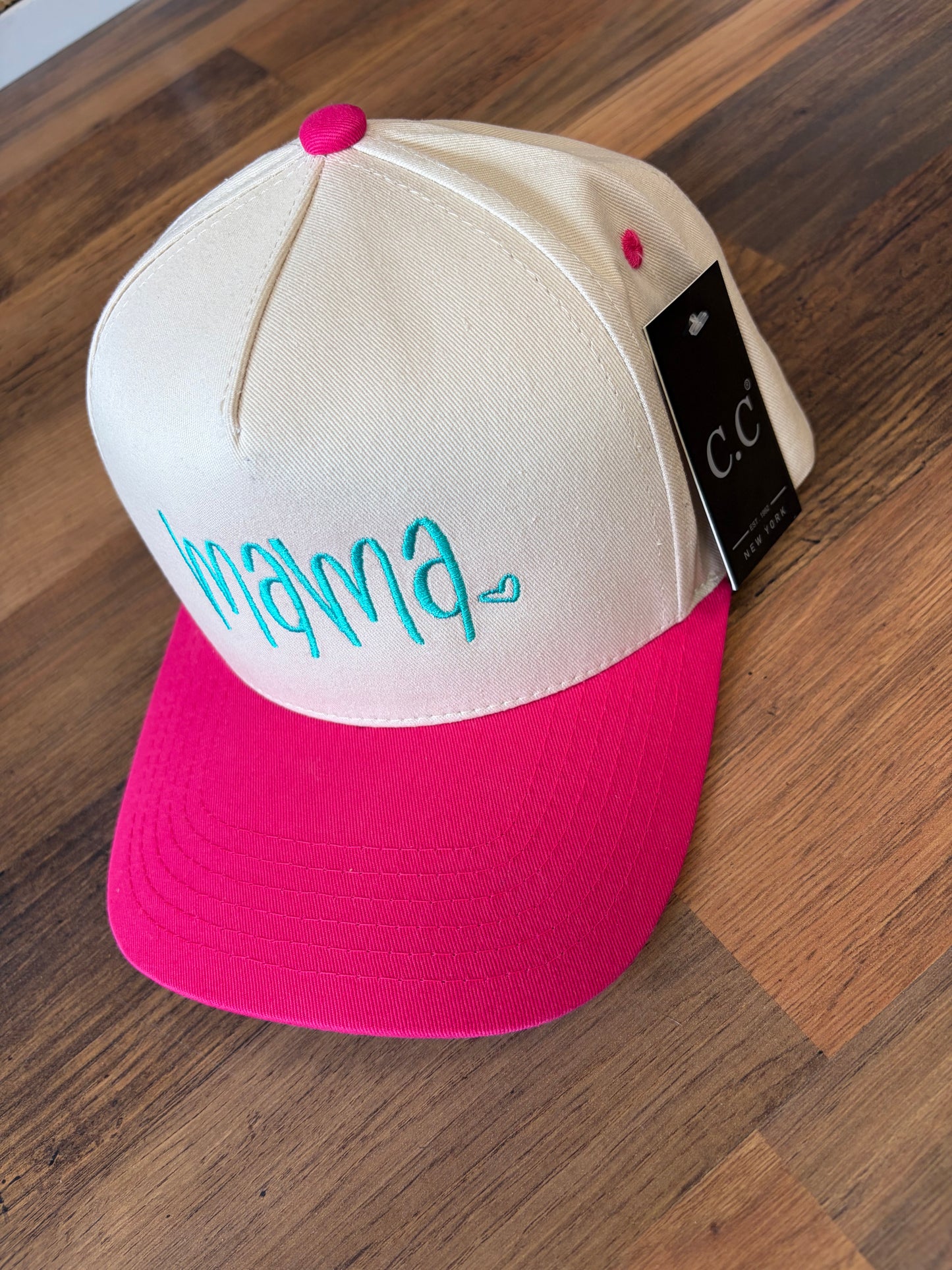 Mama Embroidered Canvas Hat