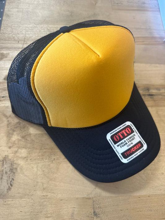 Otto Adult Trucker Hat - Black/Gold