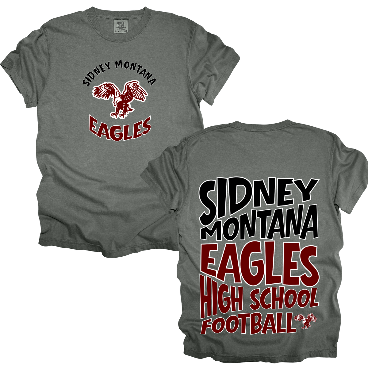 Sidney Eagle Retro Football Varsity Graphic Apparel | Adult Spirit Wear