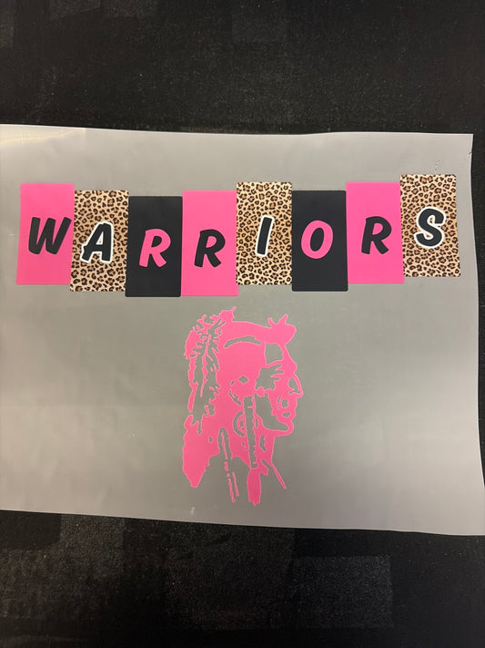Leo F Warriors Blocks Pink