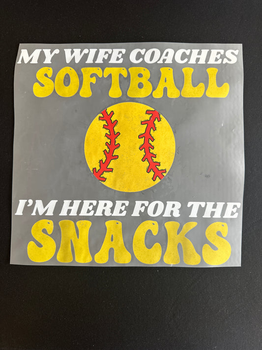 Wife Coaches Softball