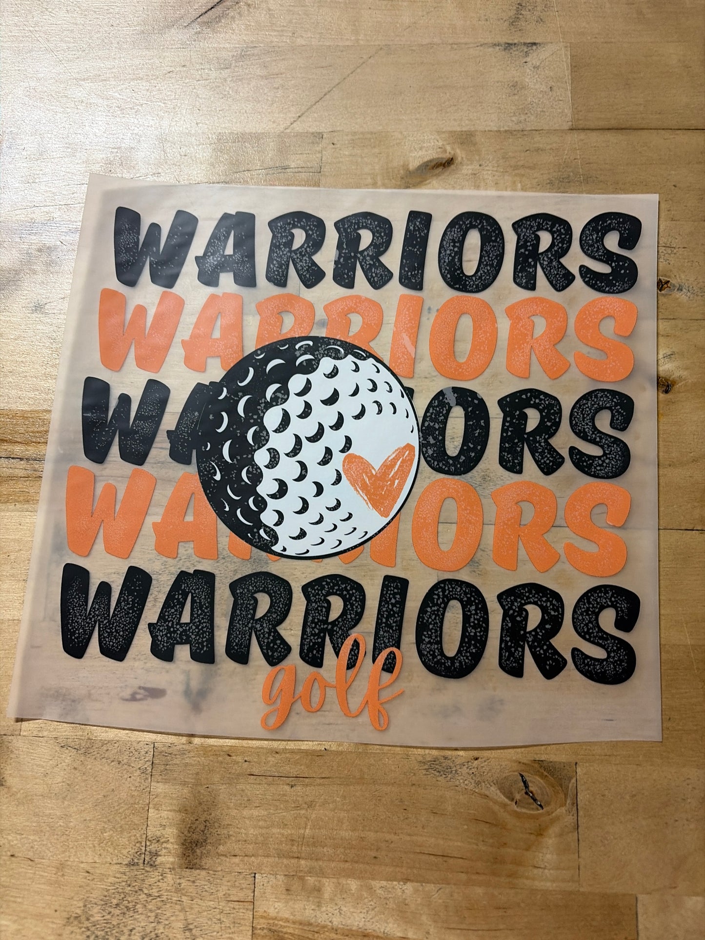 Stacked Warriors Golf with Ball