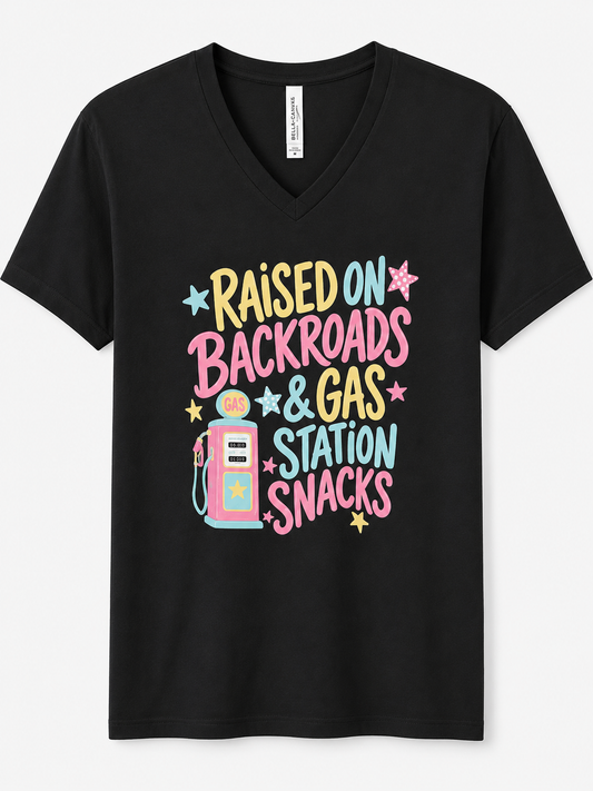 Back Roads & Snacks Tee - Black