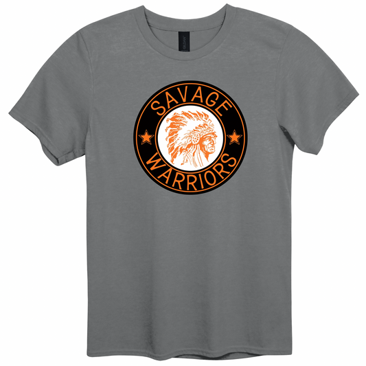 Savage Warrior Black Vintage Seal Graphic Apparel | Youth Spirit Wear