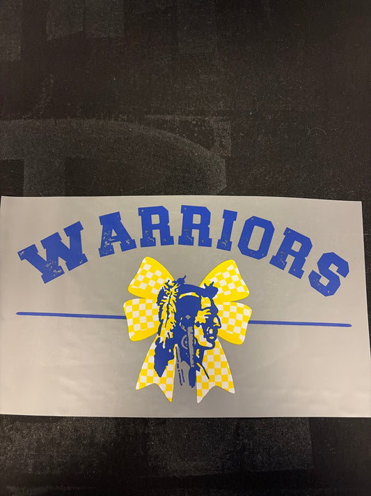 Warriors Blue Bow
