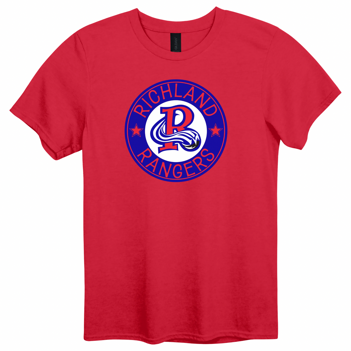 Richland Rangers Blue Vintage Seal Graphic Apparel | Adult Spirit Wear