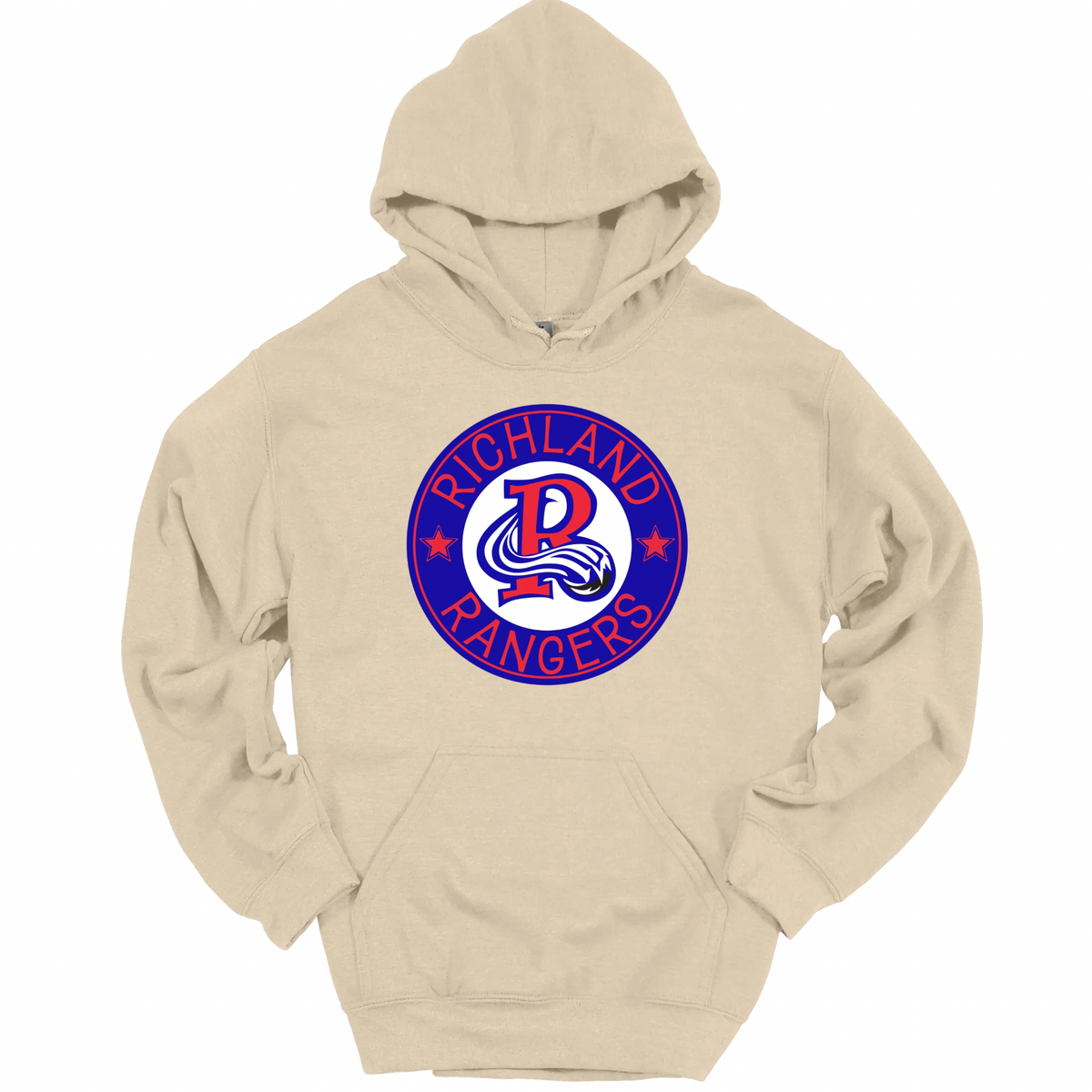 Richland Rangers Blue Vintage Seal Graphic Apparel | Adult Spirit Wear