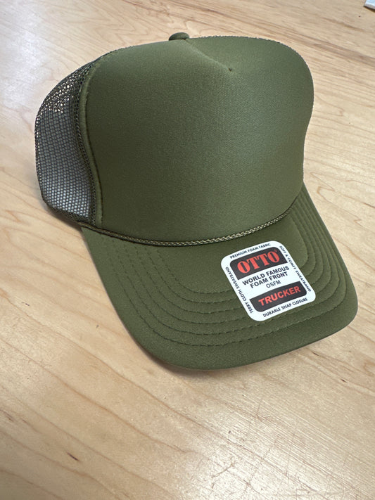 Otto Adult Trucker Hat - Olive Green