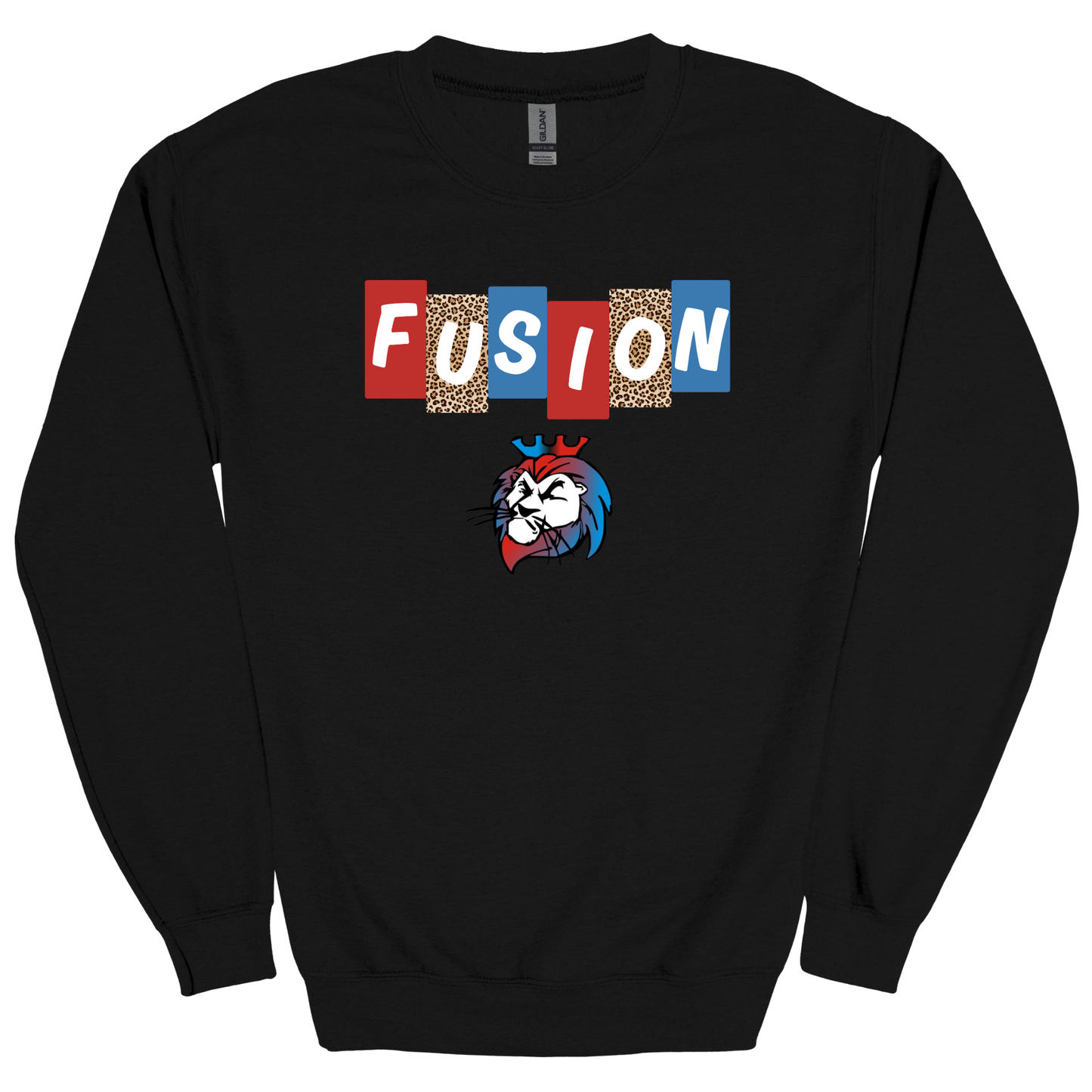 Fusion Leopard Letter Blocks Graphic Apparel | Adult Spirit Wear