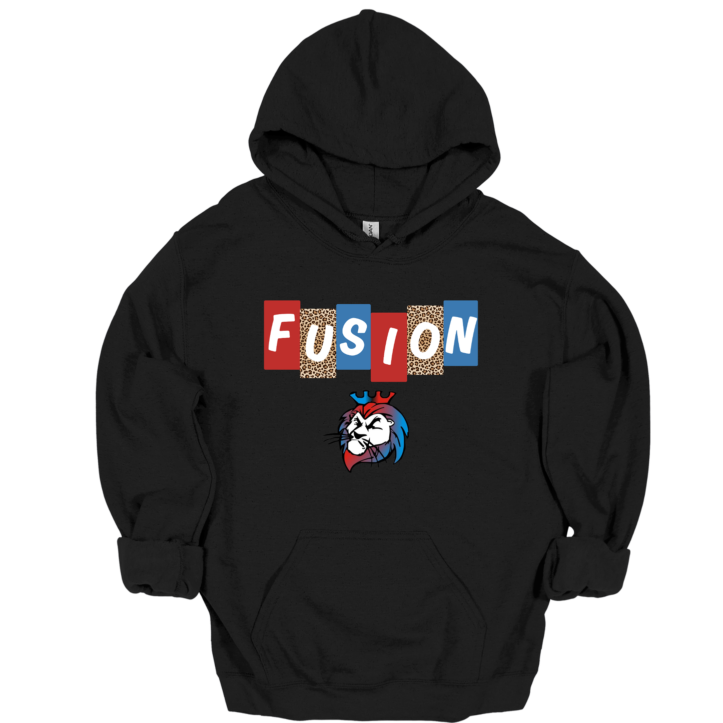 Fusion Leopard Letter Blocks Graphic Apparel | Adult Spirit Wear
