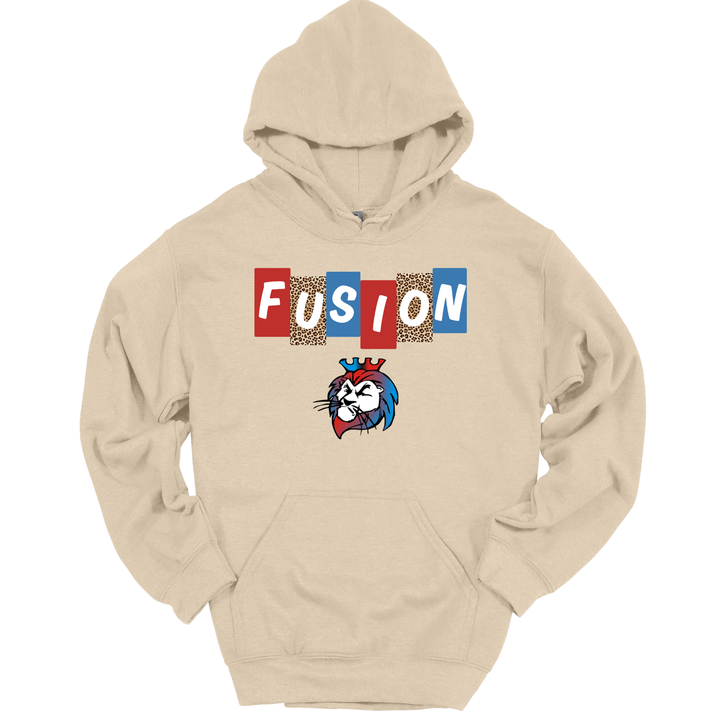 Fusion Leopard Letter Blocks Graphic Apparel | Adult Spirit Wear