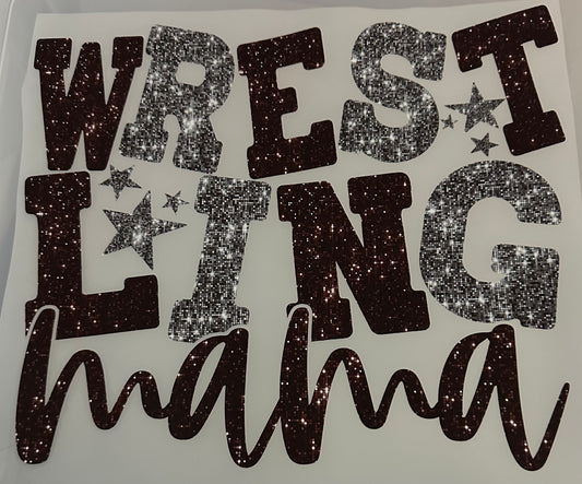 Wrestling Mama Maroon & Silver
