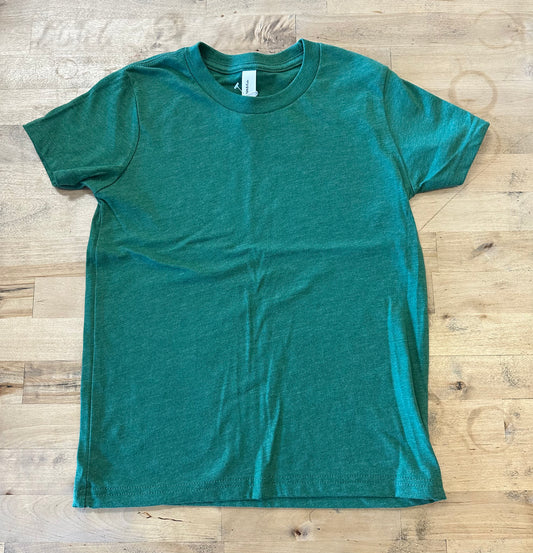 Youth Bella Canvas Tee - Heather Grass Green