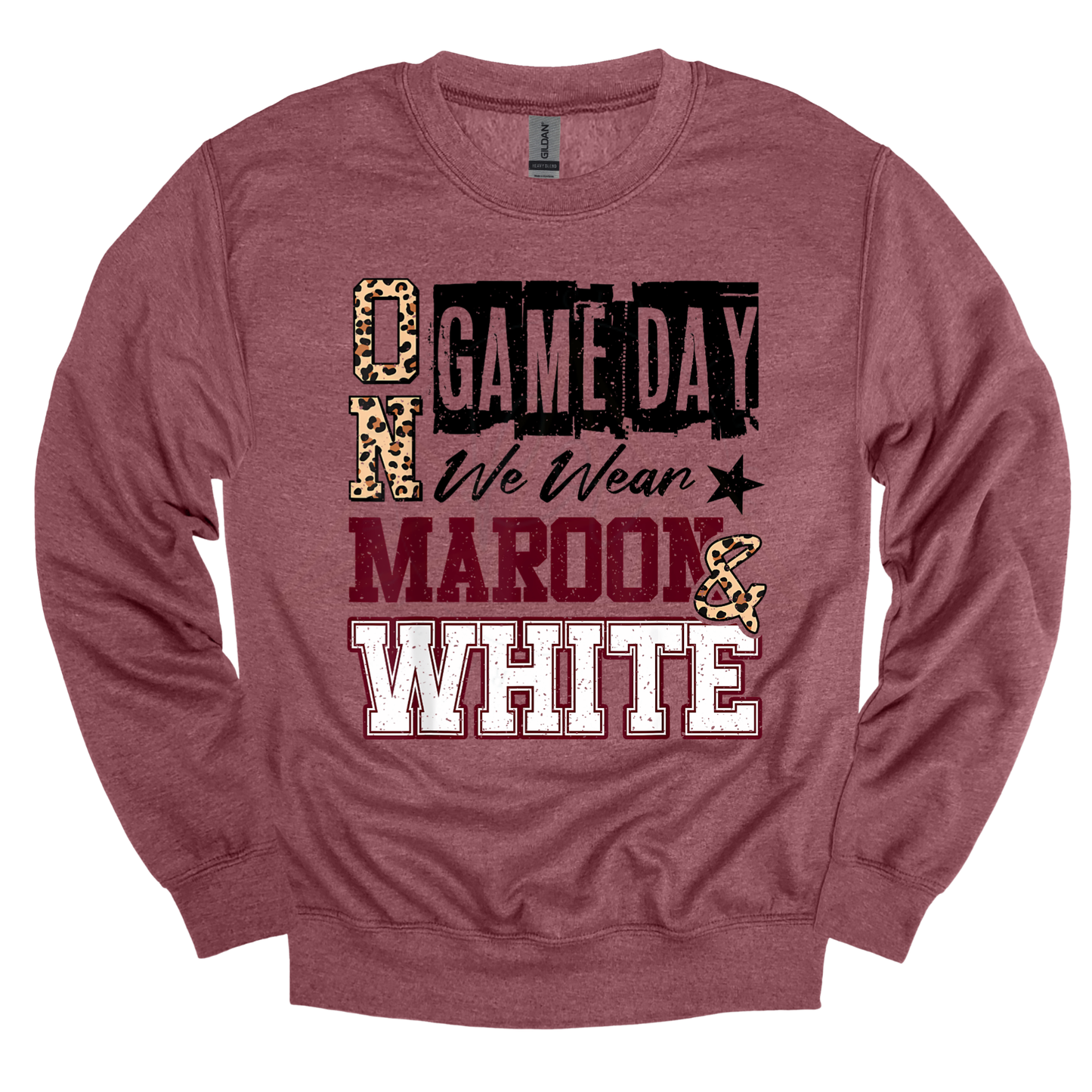 GAME DAYS Maroon & White Graphic Apparel | Adult Spirit Wear