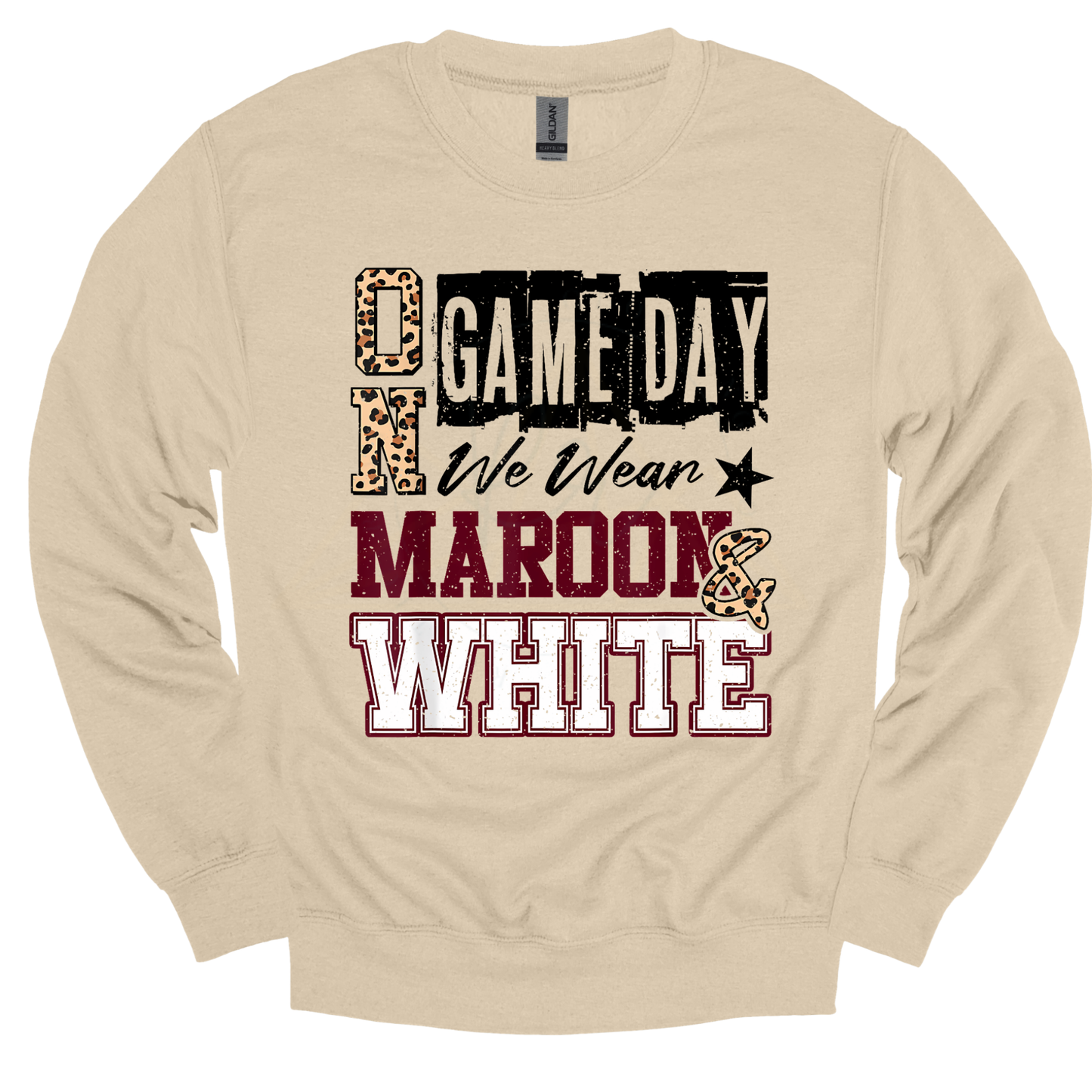GAME DAYS Maroon & White Graphic Apparel | Adult Spirit Wear