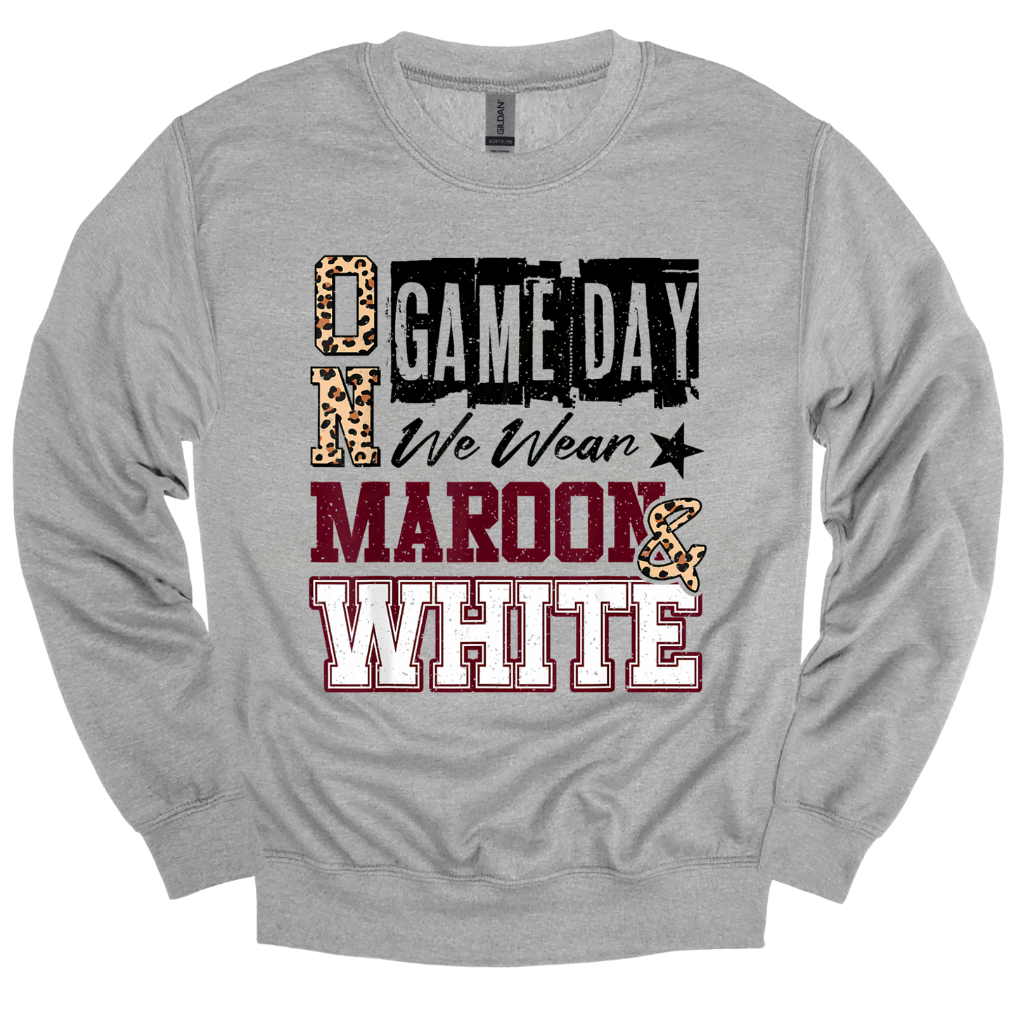 GAME DAYS Maroon & White Graphic Apparel | Adult Spirit Wear