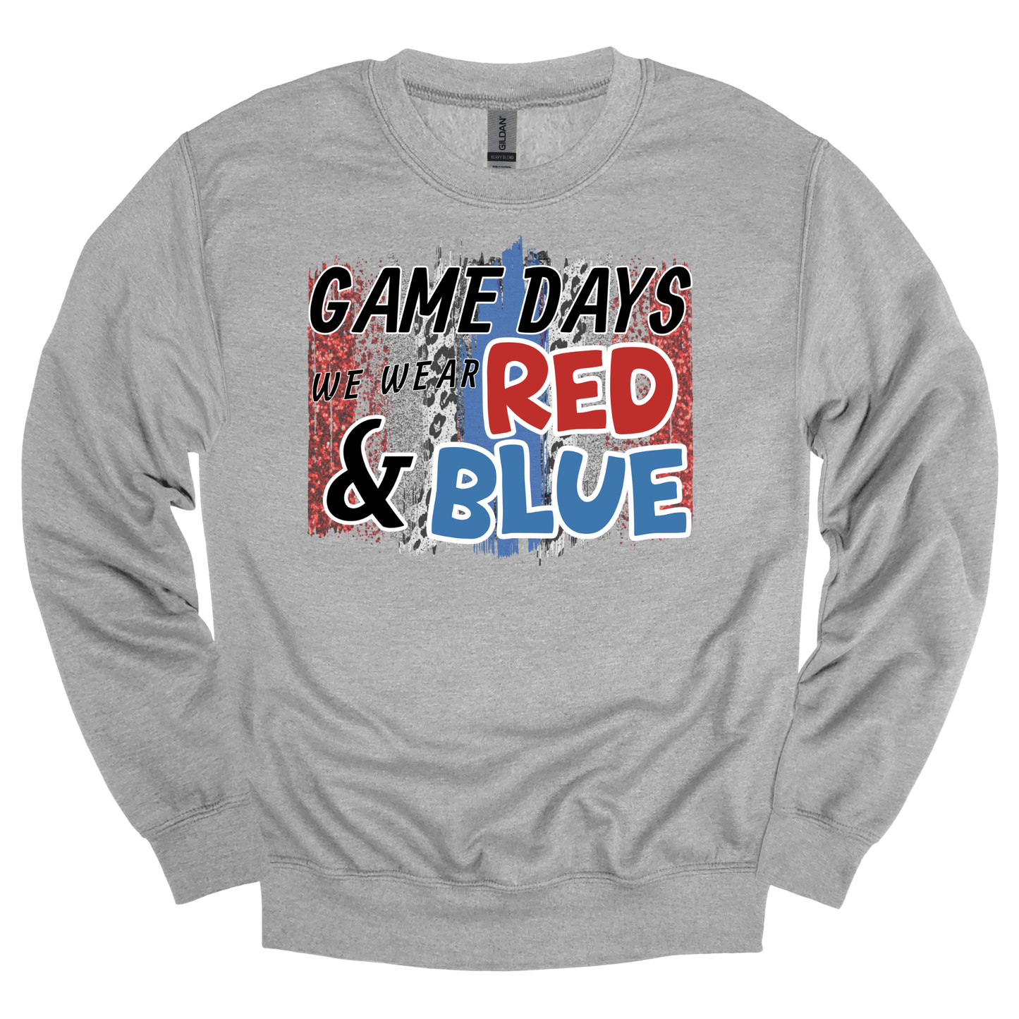 Game Days Red & Blue Graphic Apparel | Adult Spirit Wear