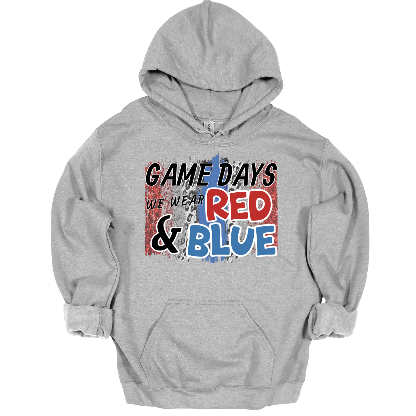 Game Days Red & Blue Graphic Apparel | Adult Spirit Wear