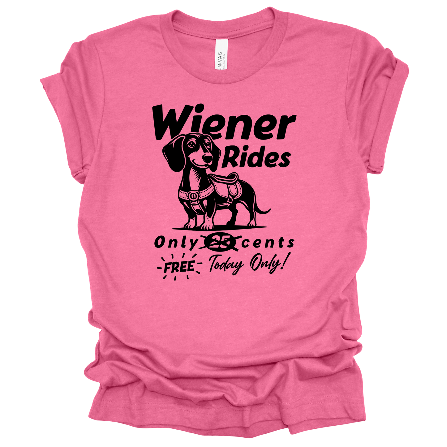 WIENER RIDES Graphic Apparel | Adult Tee